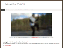 Tablet Screenshot of metrowesttaichi.com